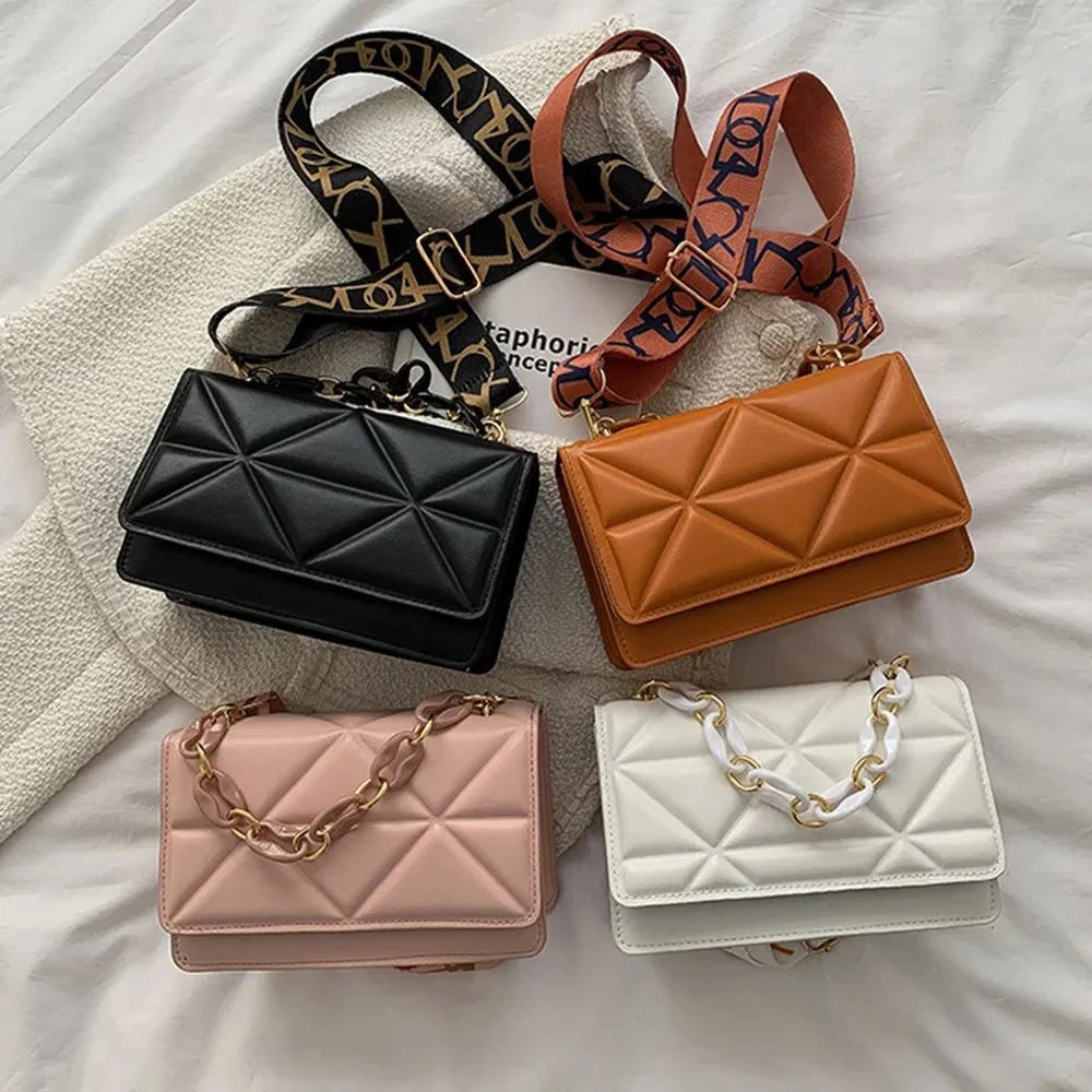 Crossbody Bags Adjustable Shoulder Straps Shopper Clutch Purses New Stone Pattern Square Handbags For Winter-Dollar Bargains Online Shopping Australia