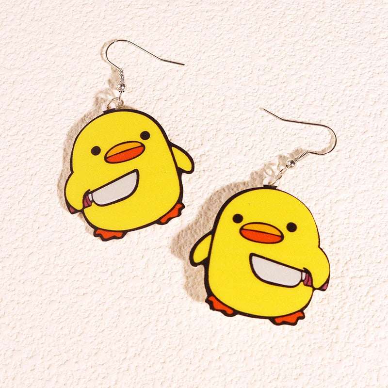 Earrings For Women Girls Hip Hop Cute Exaggeration Special Creativity Jewelry Cartoon Animal Alien Frog Duck Goose Cat-Dollar Bargains Online Shopping Australia