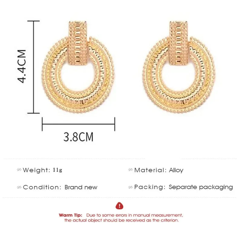 Smooth Exquisite Big Circle Hoop Earrings for Women Korean Jewelry Fashion Wedding Party Earrings Jewelry Gift-Dollar Bargains Online Shopping Australia