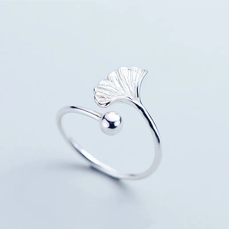 Whale Tale Mermaid Blue Green Leaf Silver Color Finger Rings Stackable Moon Stone Women Jewelry-Dollar Bargains Online Shopping Australia