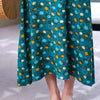 Vintage Summer Dress Vestido Print Natural Regular Sleeveless O-neck Cotton Dresses Women Clothing Plus Size-Dollar Bargains Online Shopping Australia