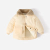 Children's Warm Cotton Jackets Rabbit Fur Collar Coats Baby Short Quilted Jacket Kids Clothes Girl Boy Outerwear-Dollar Bargains Online Shopping Australia