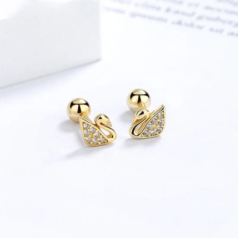 Fashion Gold Color Butterfly Tragus Piercings for The Ear Helix Stud Earrings for Women Tibetan Charm Ear Bone Piercing Jewelry-Dollar Bargains Online Shopping Australia