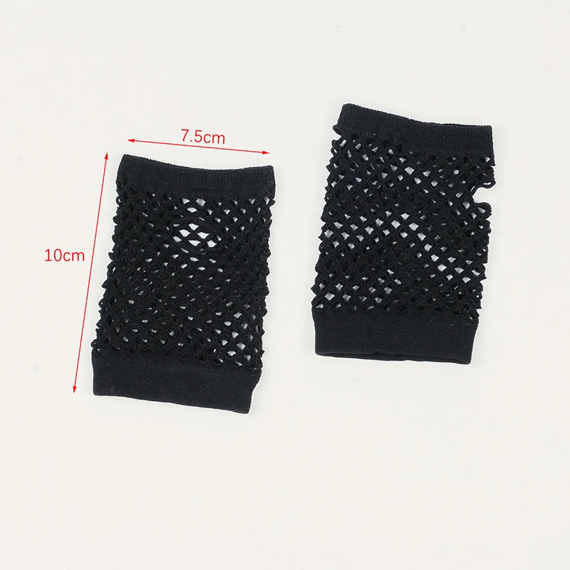 Womens Short Fishnet Net Gloves Fingerless Mesh Gloves Punk Rock Fancy Night Club Party Arm Warmer Gloves Sexy Gloves Hot-Dollar Bargains Online Shopping Australia