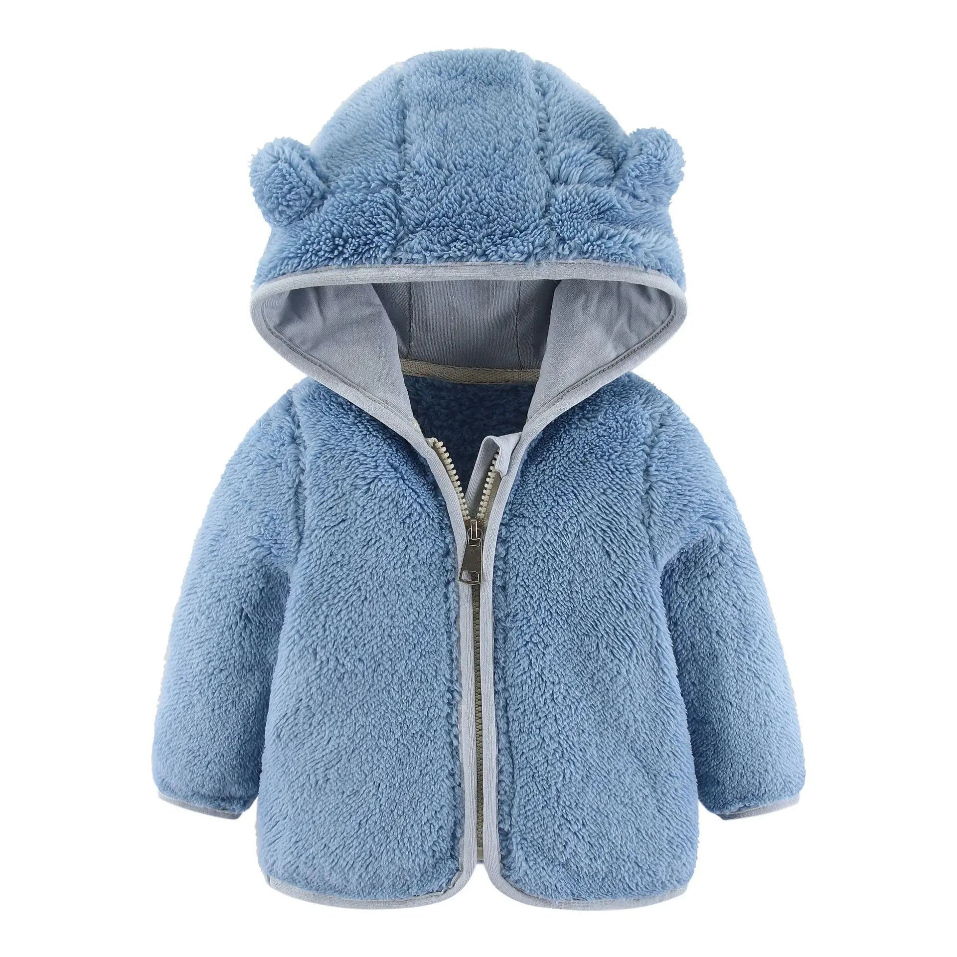 Children's Fleece Coat Baby Bear Ears Long Sleeve Warm Jacket-Dollar Bargains Online Shopping Australia