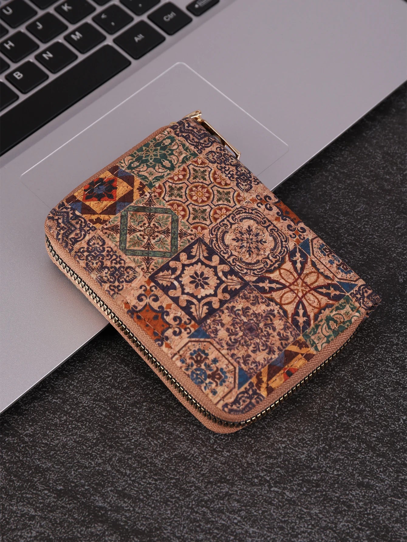 Multifunctional Bohemian style short women's wallet wood grain multi card slot wallet large capacity portable car-Dollar Bargains Online Shopping Australia