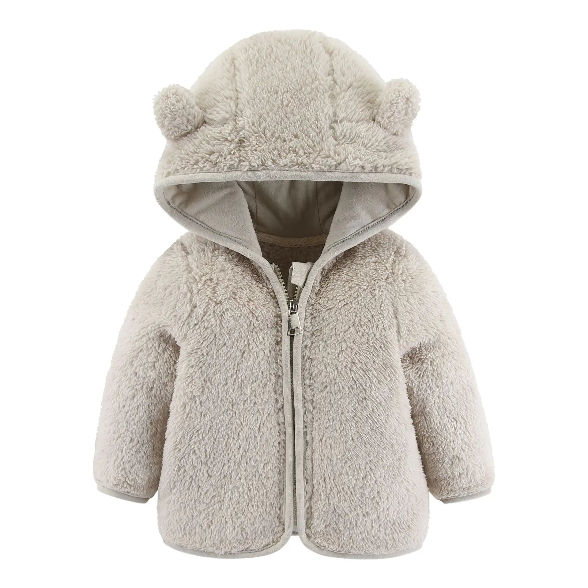 Children's Fleece Coat Baby Bear Ears Long Sleeve Warm Jacket-Dollar Bargains Online Shopping Australia