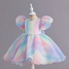 Rainbow Tutu Girls Party Dress Pageant Children Costume Princess Kids Bridesmaid Clothes For Birthday Wedding Gowns-Dollar Bargains Online Shopping Australia