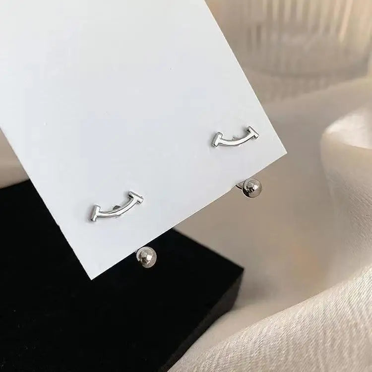 Silver Color Hypoallergenic Zircon Cartilage Studs Earring 925 Silver Needles Earrings for Women Helix Conch Tragus Piercing-Dollar Bargains Online Shopping Australia