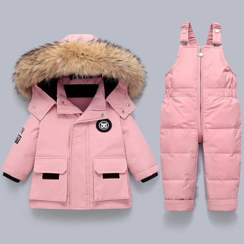 Children Clothing Set Baby Winter Warm Down Jackets parka Boys Thick Jumpsuit Infant overcoat toddler Girl Clothes Kids Snowsuit-Dollar Bargains Online Shopping Australia