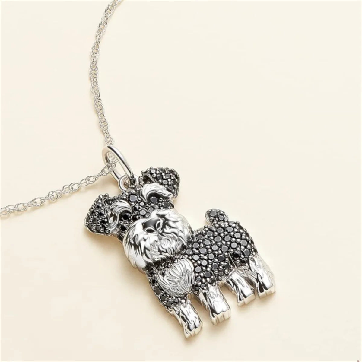 Schnauzer Dog Pendant Necklace Women Pet Puppy Jewelry Animal Accessories Dog Lovers-Dollar Bargains Online Shopping Australia