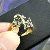 Vintage Dragon Bat Rings for Women Gothic Adjustable Animal Finger Opening Ring Punk Halloween Party Jewelry-Dollar Bargains Online Shopping Australia