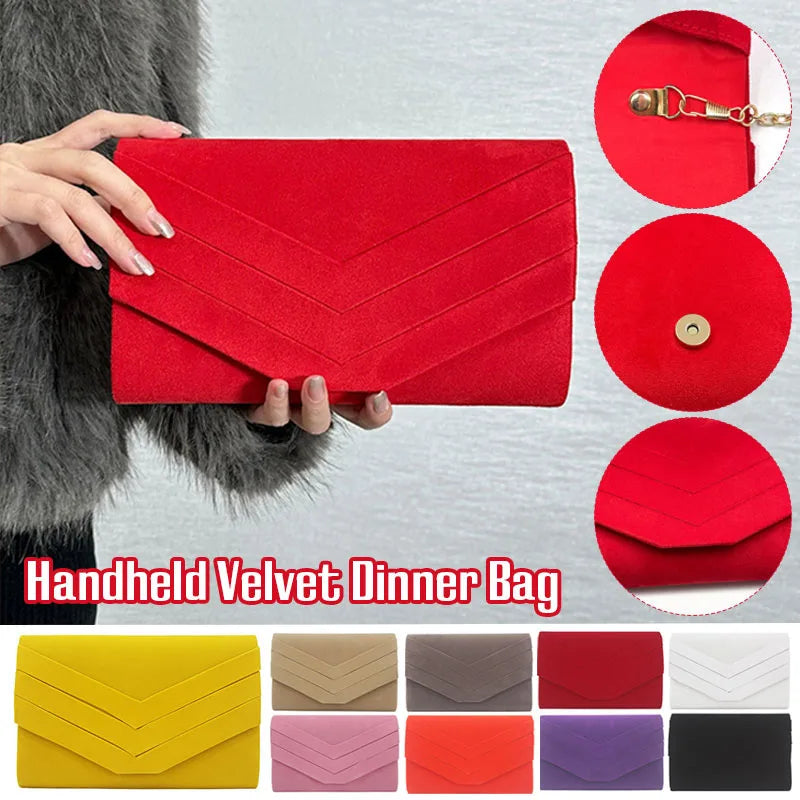 Wedding Hand Bag Shoulder Bag Clutch Bag Evening Purse Velvet Dinner Bag for Friends Party Carrying-Dollar Bargains Online Shopping Australia