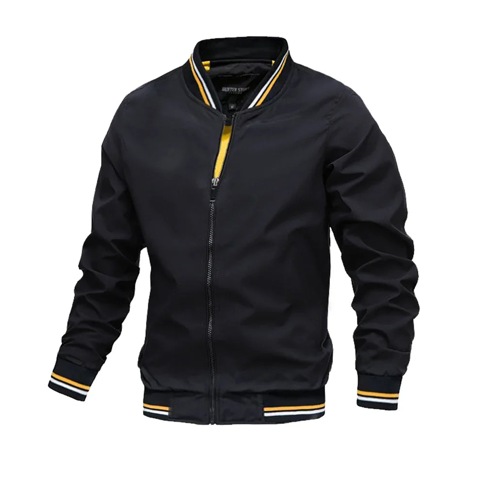 Bomber Jacket Men Casual Windbreaker Jacket Coat Men High Quality Outwear Zipper Stand Collar Military Jacket Mens-Dollar Bargains Online Shopping Australia