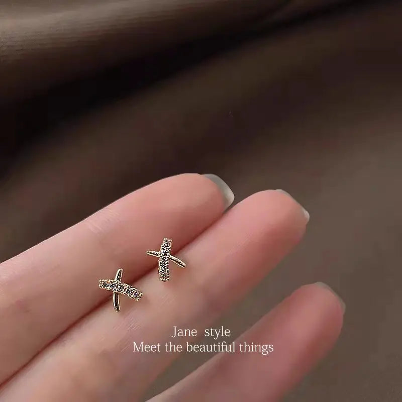 925 Silver Needle Zircon Earrings Hypoallergenic Fashion Ear Studs Female Pendant Tassel Pendant Earrings for Women Jewelry Gift-Dollar Bargains Online Shopping Australia