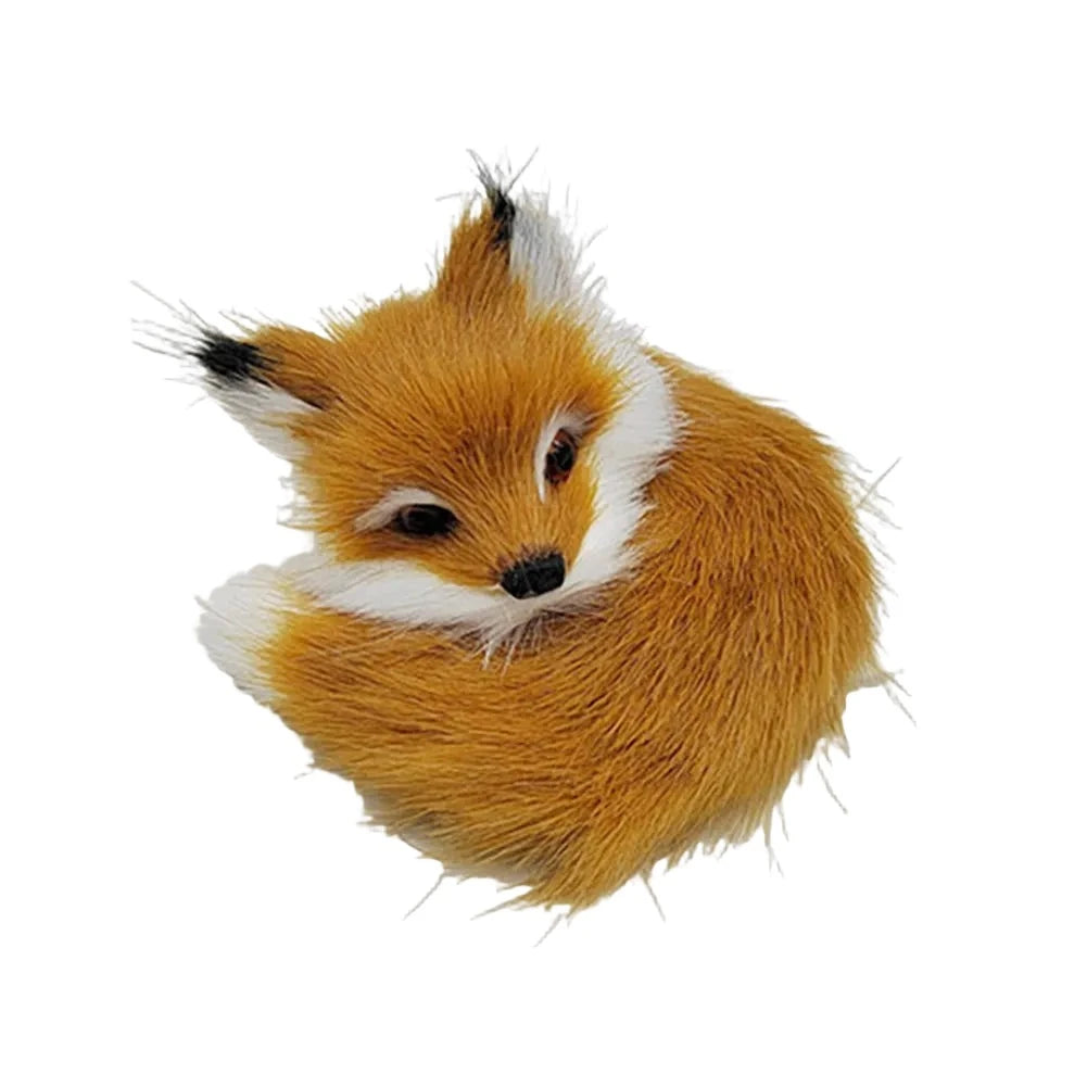 Simulation Rabbit Owl Cat Fox Ornament Furs Squatting Model Home Decoration Animal World with Static Action Figures Gift for Kid-Dollar Bargains Online Shopping Australia