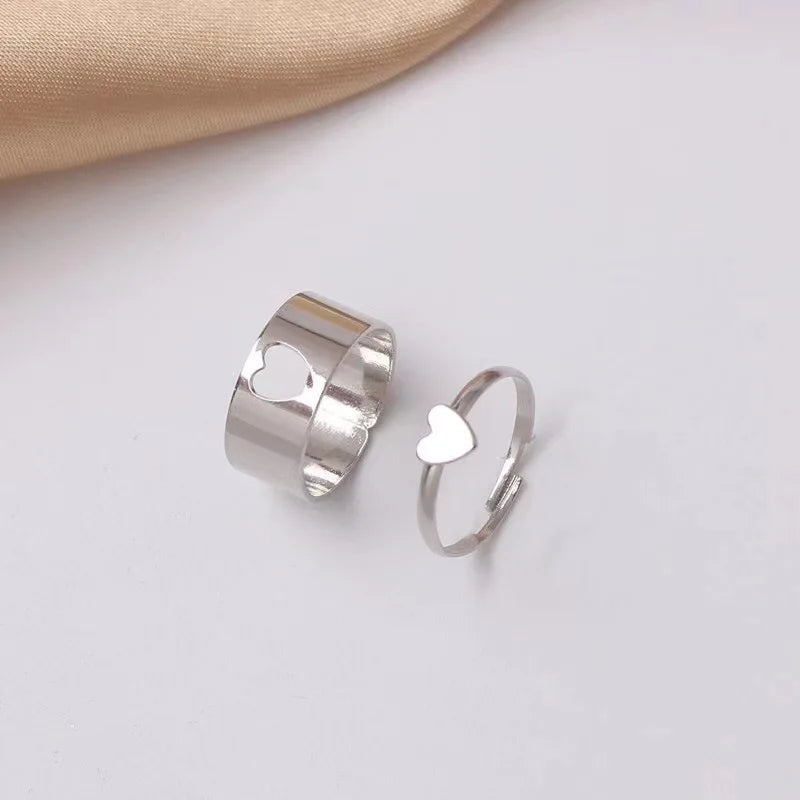 Silver Color Butterfly Rings For Women Men Lover Couple Ring Set Friendship Engagement Wedding Band Open Ring-Dollar Bargains Online Shopping Australia