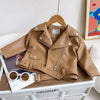 Girls Leather Jackets For 2-8 Years Children Classics Fly Coats Kids Clothing Baby Girls Fashion Pu Outerwear-Dollar Bargains Online Shopping Australia