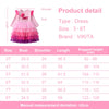 Girls Long Sleeve Dress Kids Unicorn Cartoon Dresses Girls Layered Mesh Tulle Princess Birthday Party Children Clothing-Dollar Bargains Online Shopping Australia