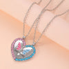 Best Friends Pendant Necklace For Woman Girls Magnetism Sequin Couple Crystal Chain Choke BFF Friendship Forever Jewelry Gift-Dollar Bargains Online Shopping Australia