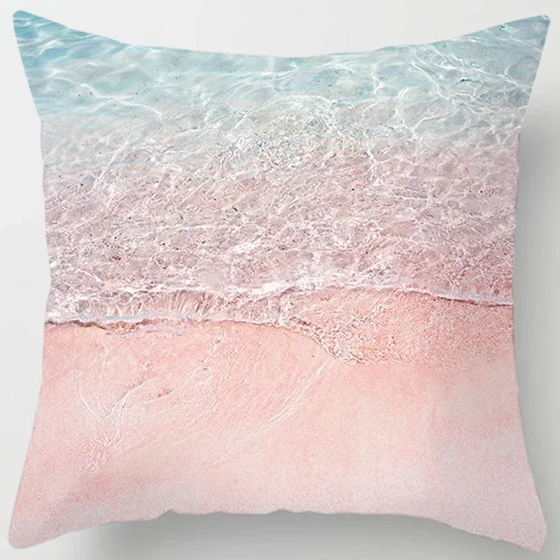 Pink cute love printing square pillowcase, home decoration, car sofa cushion cover-Dollar Bargains Online Shopping Australia