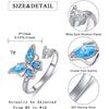 Fidget Spinner Ring Anxiety for Women Multiple Crystal Flower Eye Butterfly Animal Ring Rotate Anti Stress Wedding Jewerly-Dollar Bargains Online Shopping Australia