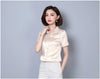 Simulation Silk Shirt Women's Short Sleeve New Wild Elastic Solid Color Thin Top-Dollar Bargains Online Shopping Australia