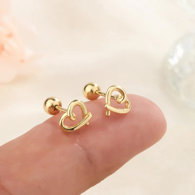 Fashion Gold Color Butterfly Tragus Piercings for The Ear Helix Stud Earrings for Women Tibetan Charm Ear Bone Piercing Jewelry-Dollar Bargains Online Shopping Australia