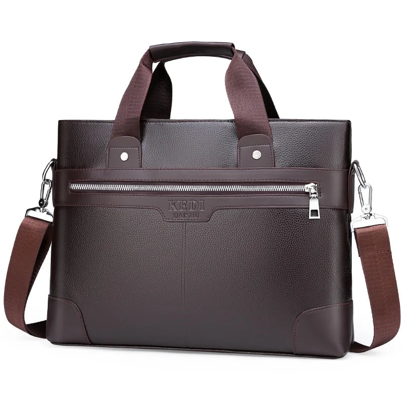 Men's Business Briefcases PU Leather Shoulder Messenger Bags Travel Handbag Totes For Macbook-Dollar Bargains Online Shopping Australia