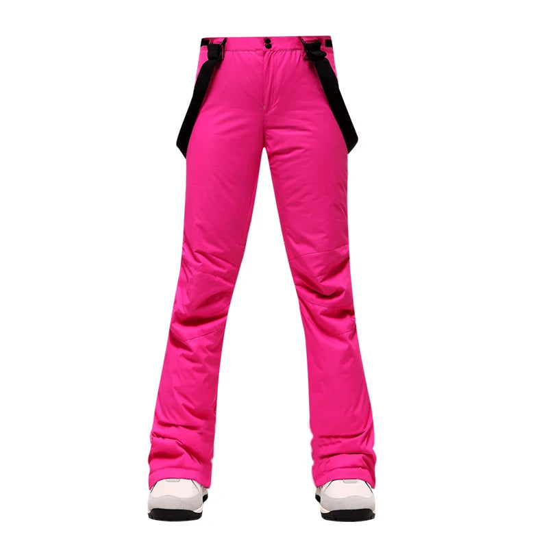 Ski Pants Women Thicken Windproof Waterproof Winter Snow Pants Outdoor Sports Snowboarding Warm Breathable Overalls-Dollar Bargains Online Shopping Australia