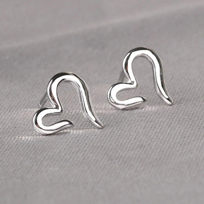 925 Silver Needles Lovely Mini Stud Earrings Women Cute Heart Star Moon Daisy Christmas Xmas Planet Butterfly Ear Studs-Dollar Bargains Online Shopping Australia