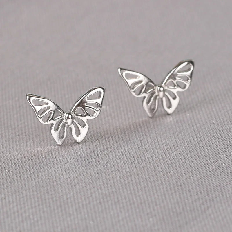 925 Silver Needles Lovely Mini Stud Earrings Women Cute Heart Star Moon Daisy Christmas Xmas Planet Butterfly Ear Studs-Dollar Bargains Online Shopping Australia