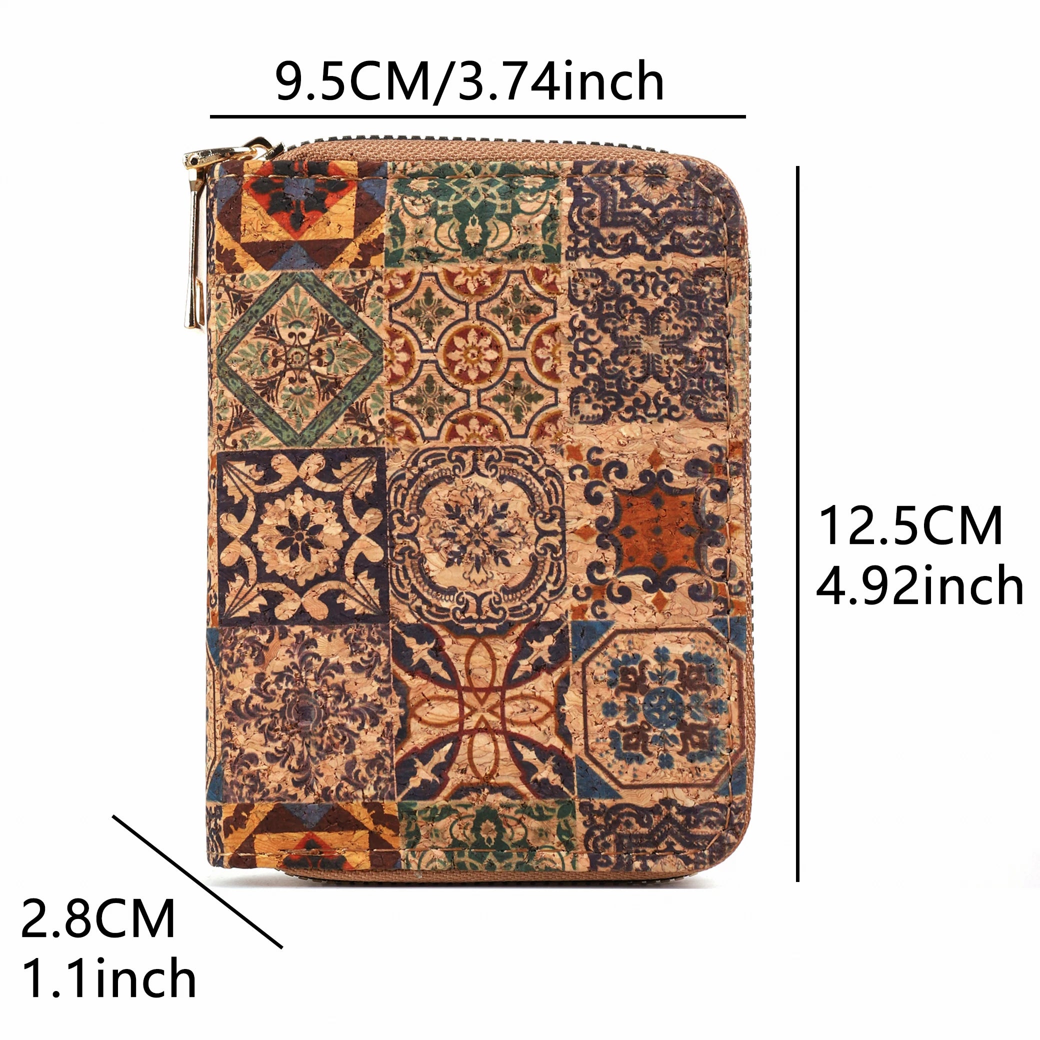 Multifunctional Bohemian style short women's wallet wood grain multi card slot wallet large capacity portable car-Dollar Bargains Online Shopping Australia