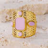 Opal Stone Rings For Women Vintage Wedding Open Adjustable Finger Ring Fashion-Dollar Bargains Online Shopping Australia