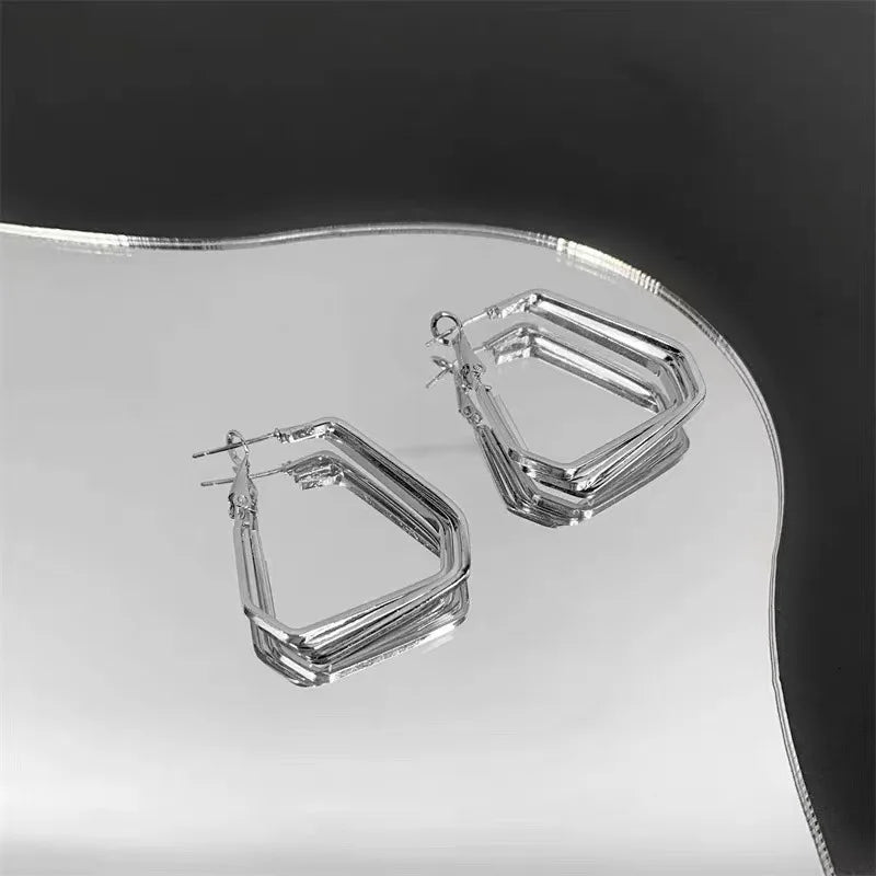 Unique Design Elegant Delicate Retro Exaggerated Multilayer Stud Earrings Women Jewelry-Dollar Bargains Online Shopping Australia