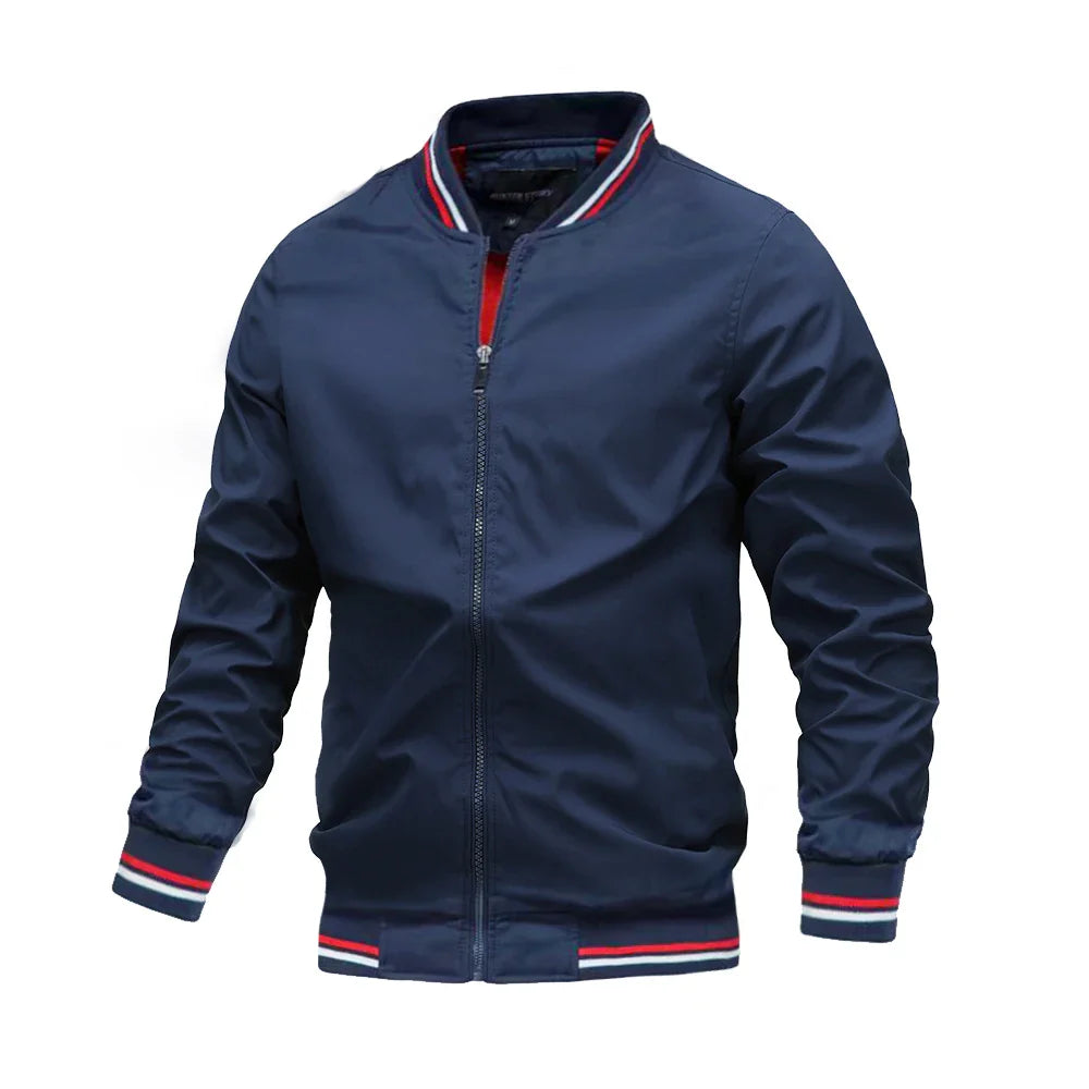 Bomber Jacket Men Casual Windbreaker Jacket Coat Men High Quality Outwear Zipper Stand Collar Military Jacket Mens-Dollar Bargains Online Shopping Australia