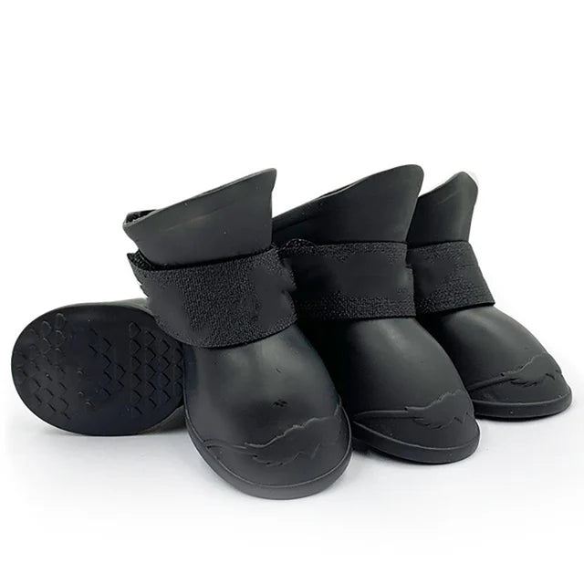 4Pcs Pet WaterProof Rainshoe Anti-slip Rubber Boot For Small Medium Large Dogs Cats Outdoor Shoe Dog Ankle Boots Pet Accessories-Dollar Bargains Online Shopping Australia