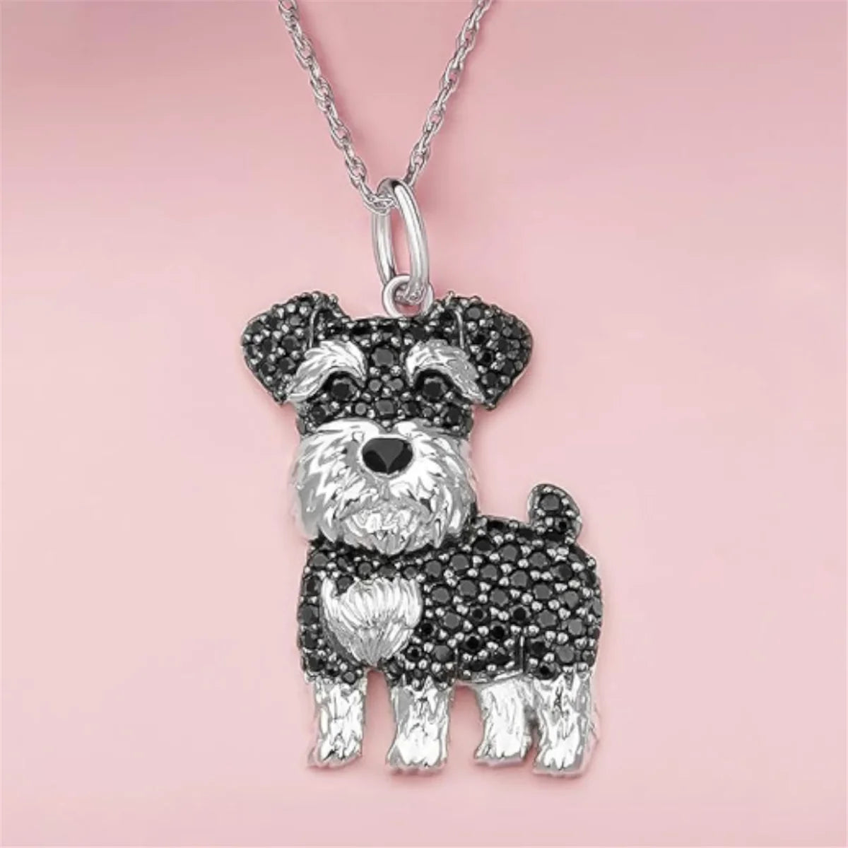 Schnauzer Dog Pendant Necklace Women Pet Puppy Jewelry Animal Accessories Dog Lovers-Dollar Bargains Online Shopping Australia