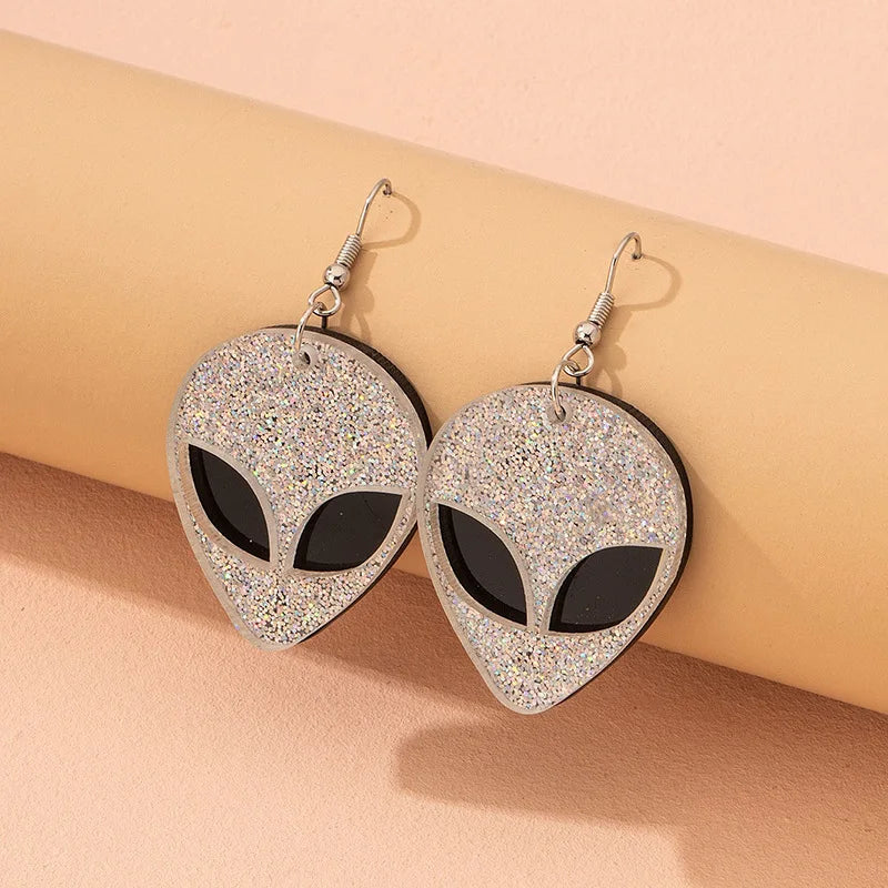 Earrings For Women UFO Acrylic Astronaut Star Lightning Cat Cute Hip Hop Exaggeration Special Creativity Jewelry Rainbow-Dollar Bargains Online Shopping Australia