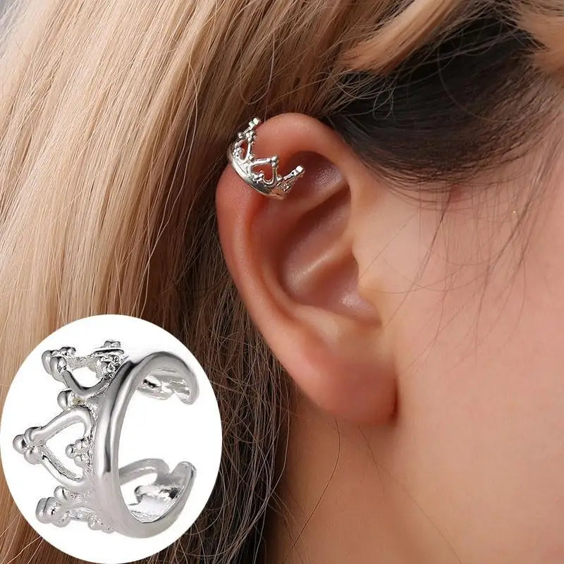 Crystal Clip Earrings For Women Zircon Earing Without Hole Jewelry Fake Earrings Single Ear Bone Clip Earings Ear Cuffs-Dollar Bargains Online Shopping Australia