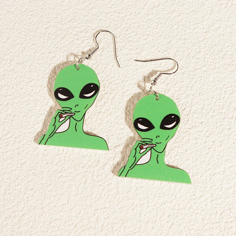 Earrings For Women Girls Hip Hop Cute Exaggeration Special Creativity Jewelry Cartoon Animal Alien Frog Duck Goose Cat-Dollar Bargains Online Shopping Australia