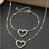 Stainless Steel Jewelry Set Novelty Twisted Heart Light Luxury High-end Sense Jewelry Set Women-Dollar Bargains Online Shopping Australia