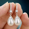 Exquisite Fashion Silver Color Water Imitation Pearls Drop Earrings for Women Shiny-Dollar Bargains Online Shopping Australia