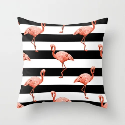 Pink Pillow Flamingo Backrest Headboard Decorative Cushion Nordic Style Office Nap Pillow Car Lumber Pad cute pillow removable-Dollar Bargains Online Shopping Australia