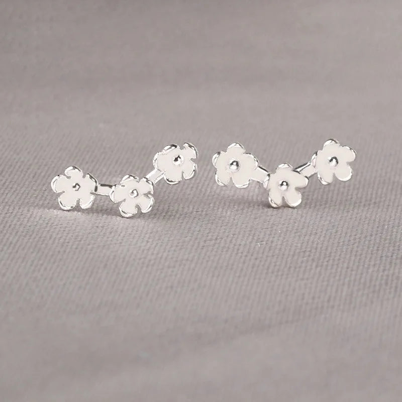 925 Silver Needles Lovely Mini Stud Earrings Women Cute Heart Star Moon Daisy Christmas Xmas Planet Butterfly Ear Studs-Dollar Bargains Online Shopping Australia