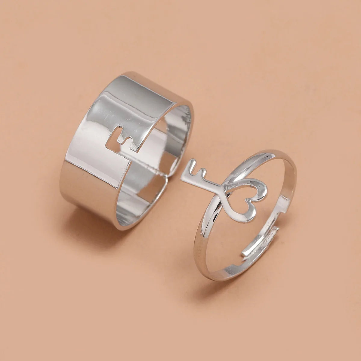 Silver Color Butterfly Rings For Women Men Lover Couple Ring Set Friendship Engagement Wedding Band Open Ring-Dollar Bargains Online Shopping Australia