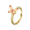 Fidget Spinner Ring Anxiety for Women Multiple Crystal Flower Eye Butterfly Animal Ring Rotate Anti Stress Wedding Jewerly-Dollar Bargains Online Shopping Australia