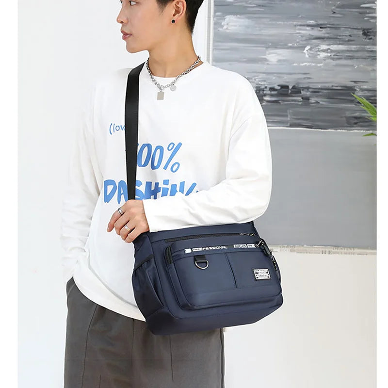 Men's Messenger Crossbody Shoulder Bags Men Small Sling Pack For Work Business Waterproof Oxford Packs Satchel Purse-Dollar Bargains Online Shopping Australia