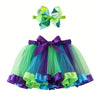 Mini skirt Party With Hairpin Tutu Skirt Baby Girl Skirts Princess Rainbow Tulle Skirts Girls Clothes Children Clothing-Dollar Bargains Online Shopping Australia