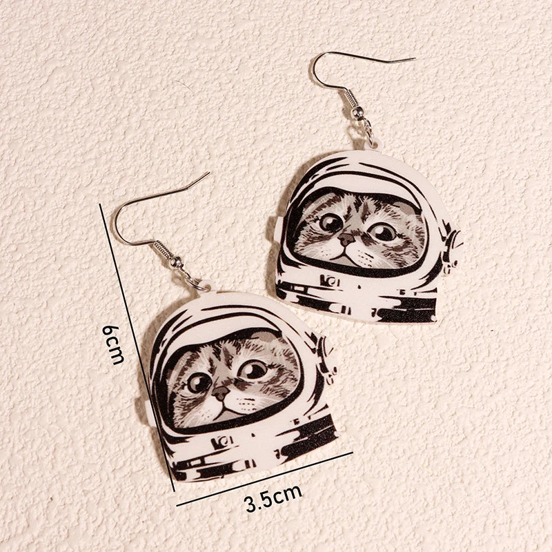 Earrings For Women Girls Hip Hop Cute Exaggeration Special Creativity Jewelry Cartoon Animal Alien Frog Duck Goose Cat-Dollar Bargains Online Shopping Australia